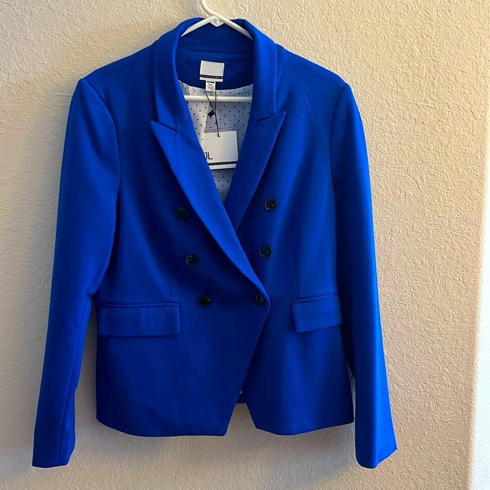 Womens royal blue blazer.  Jules & Leopold size large. Brand new! Never worn